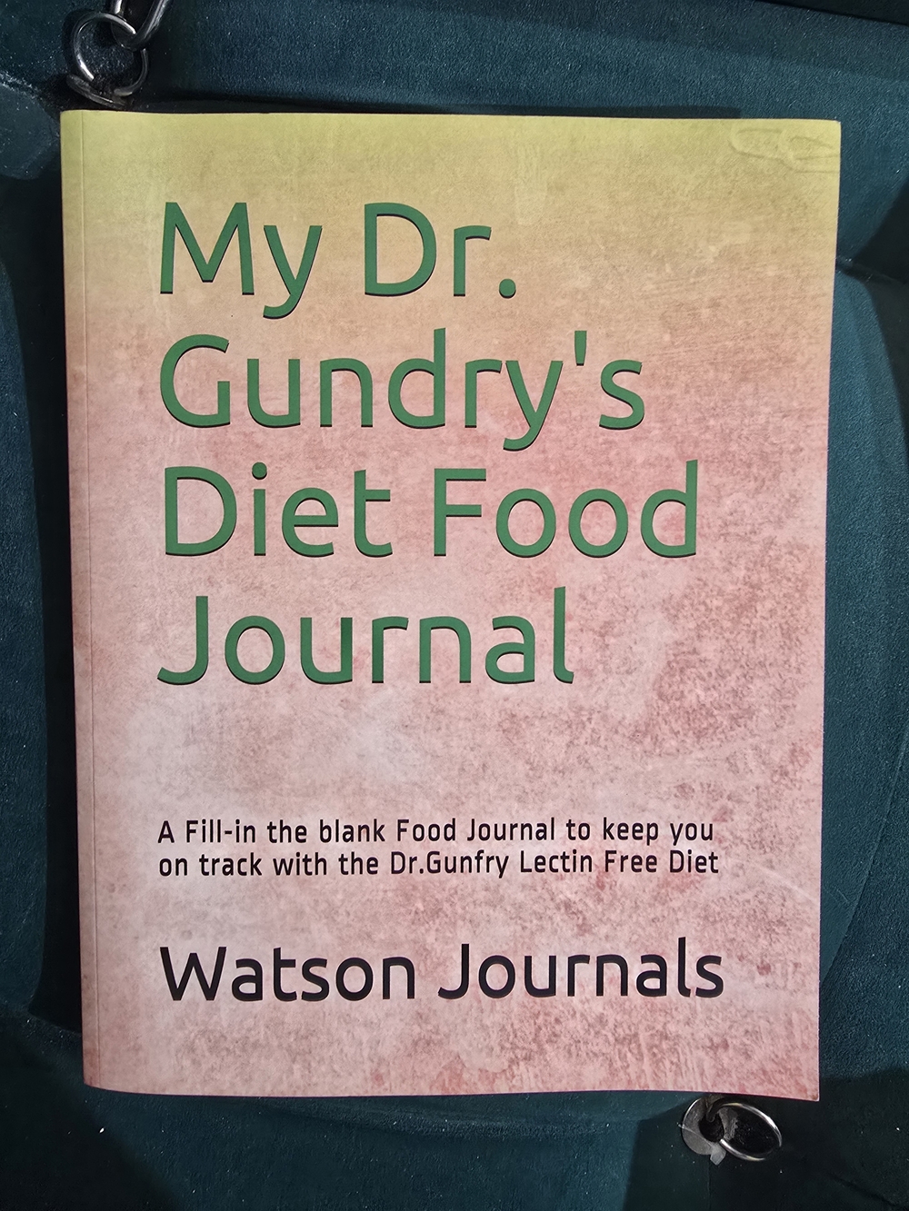 My Dr. Gundry's Diet Food Journal - Pink/Peach